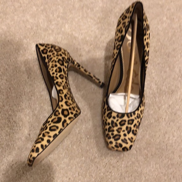 Sam Edelman High Heel Leopard Print Pumps - Picture 1 of 6